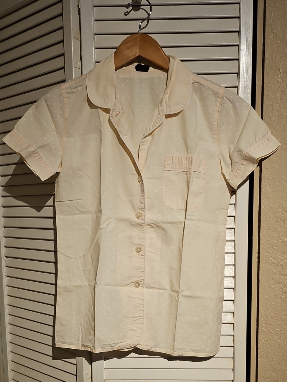 J. Crew Polka Dot Pajama Shirt XXS